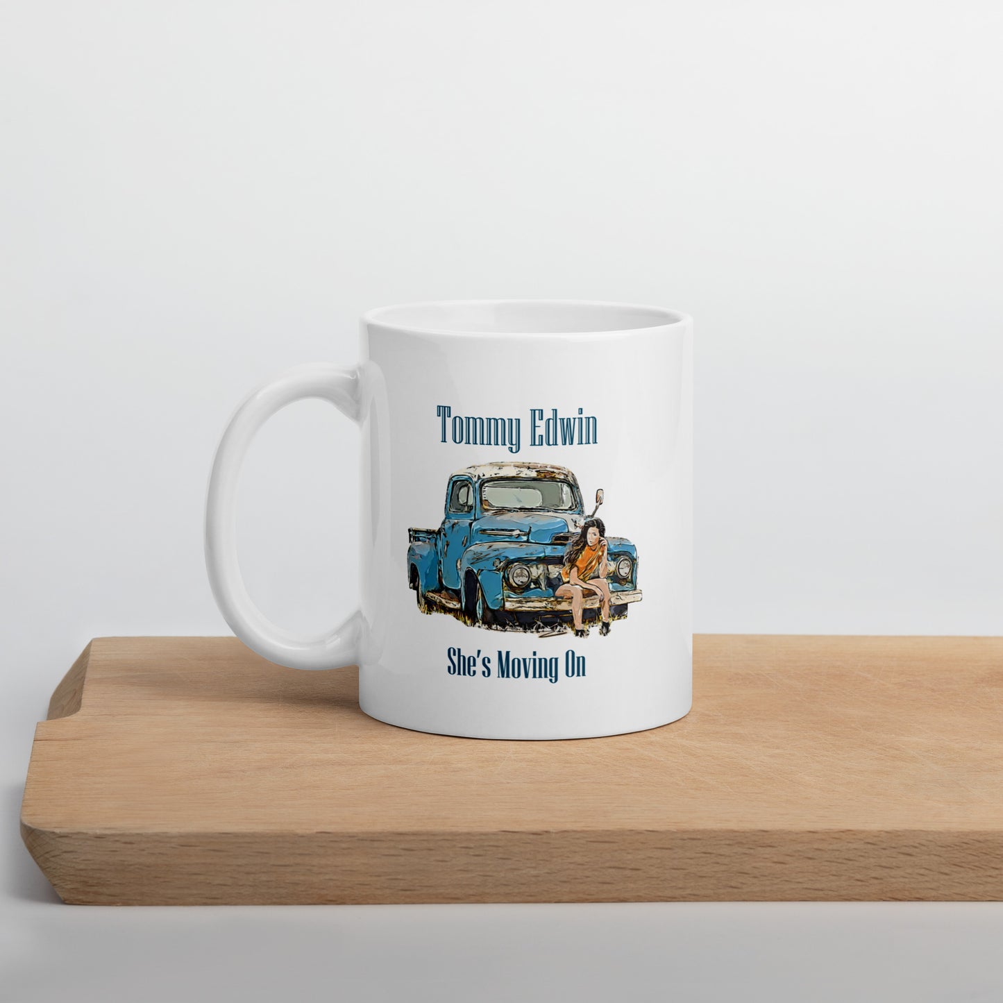 White glossy mug - Tommy Edwin - SMO