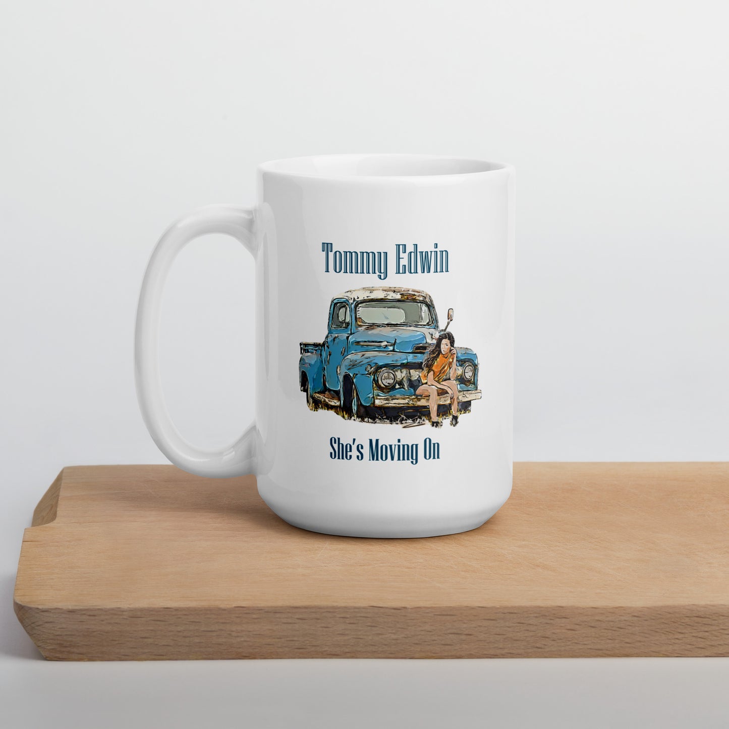 White glossy mug - Tommy Edwin - SMO