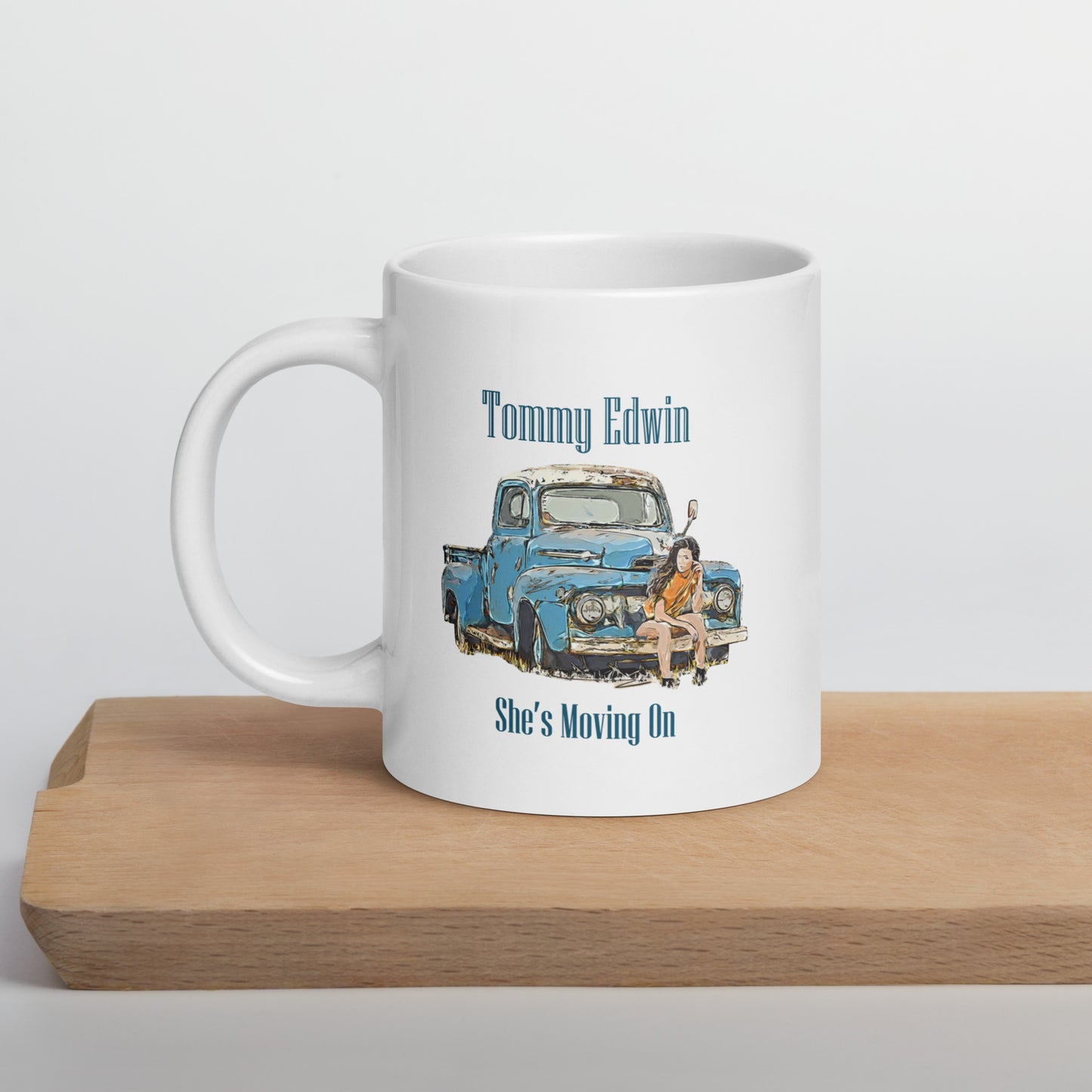 White glossy mug - Tommy Edwin - SMO